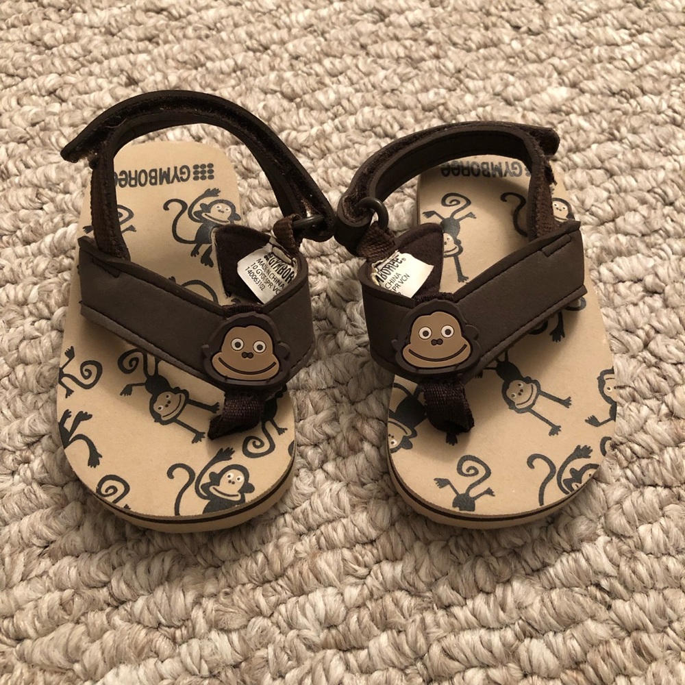 ❤️ 4/$20 Gymboree Baby Boy Monkey Sandals